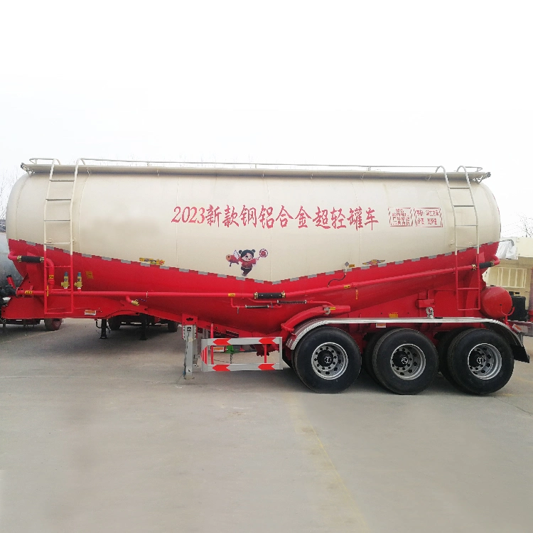 Dry Bulk Cement Silo Tank/ Powder Material Tanker Bulk Cement Tank Semi Trailers