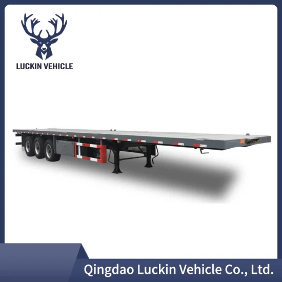 High Quality 3axle 4axle 20FT 40FT Flatbed Semi Trailer
