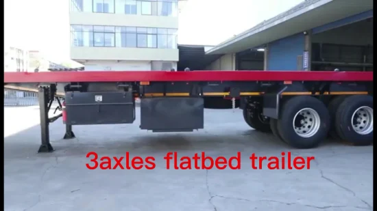 Flatbed /Dump/Tipper /Container/Flatbed/Lowboy/Skeleton/Flatbed Semi Trailer for Trailer Truck