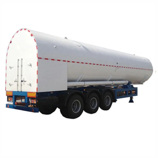 40000 Liters LNG LPG CO2 3 Axles Cryogenic Liquid Semi Tanker Tank Trailer