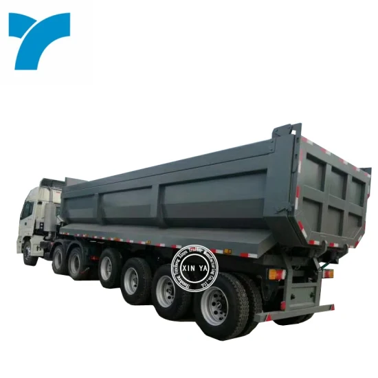 China Manufacture 3 Axles Rear Tipping Cement Tank Semitrailer Pta Powder Tanker for Sale