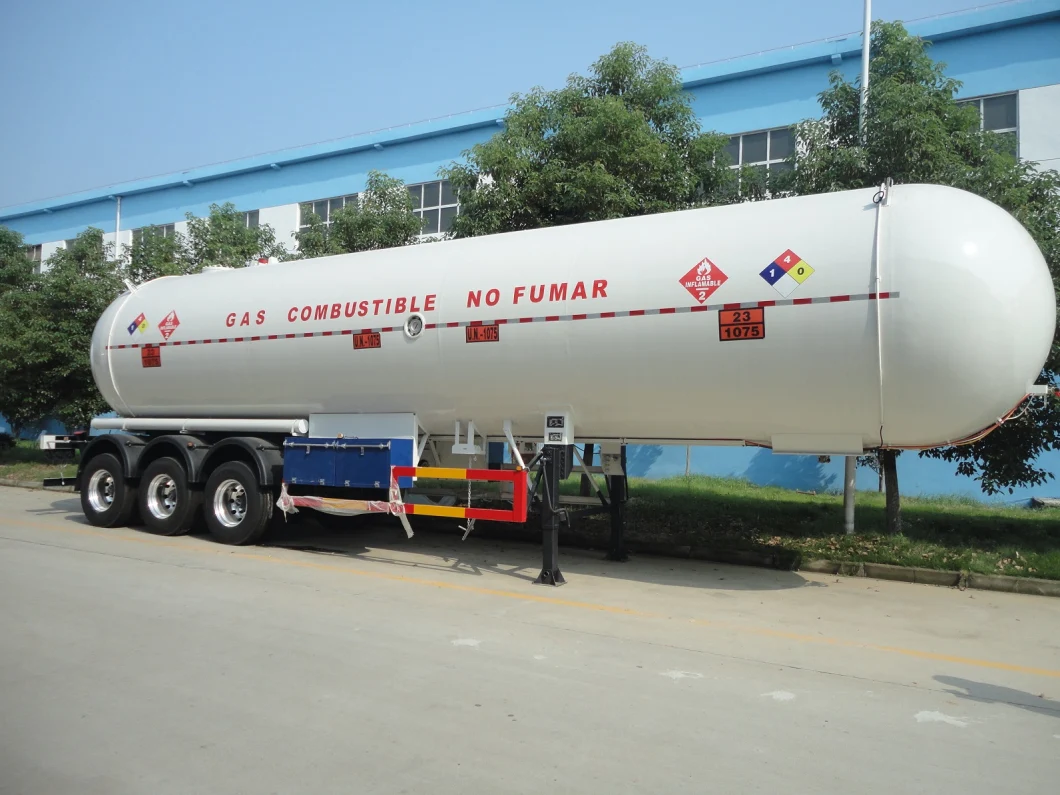 2/3 Axle 40m3 50m3 56m3 LPG Tank Semi Trailer