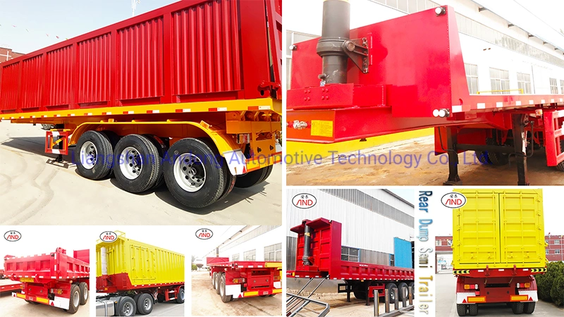 China U-Shaped End Rear Tipper Dumper Dump Semi Truck Trailer Manufacturers