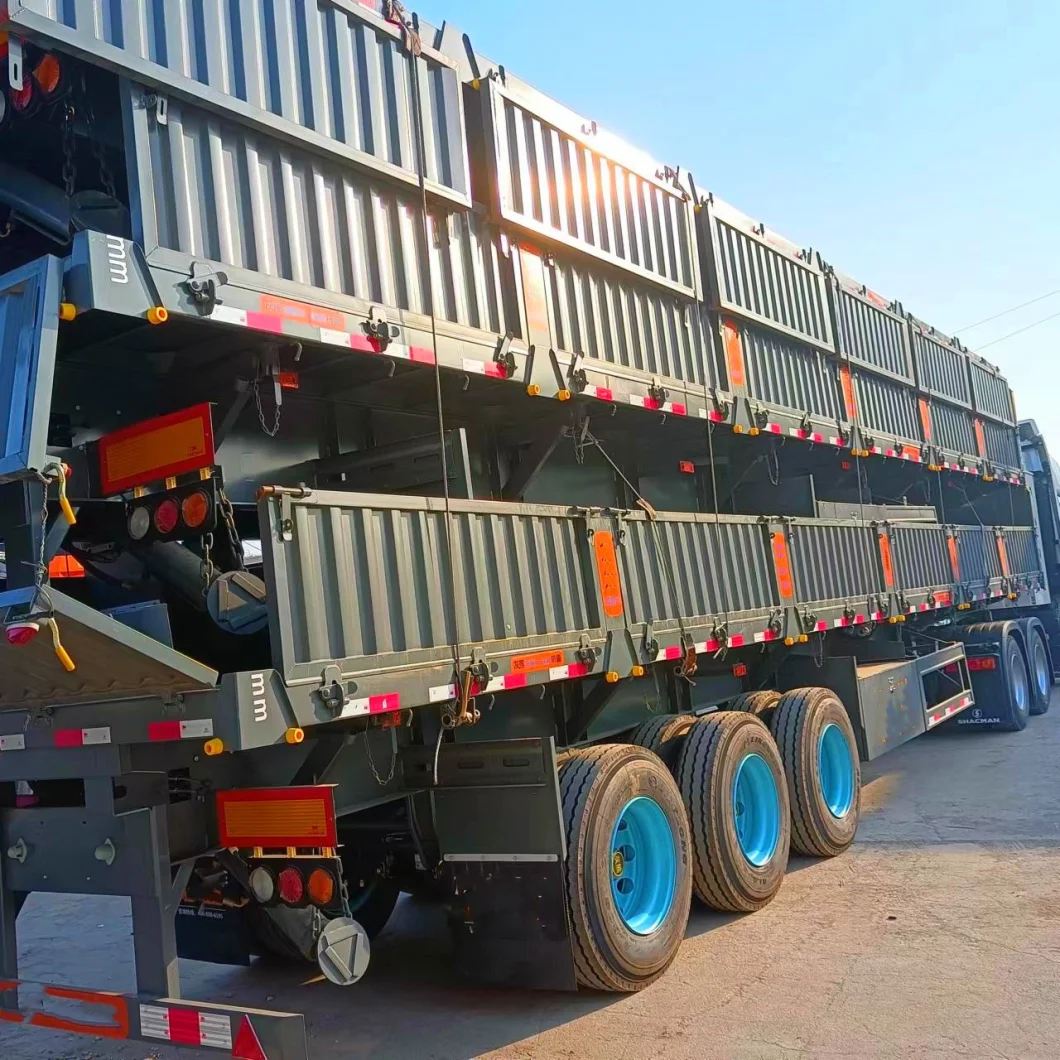 Boxes Container Transport Mechanical/Air Suspension Bulk Cargo Side Wall Semi Trailer