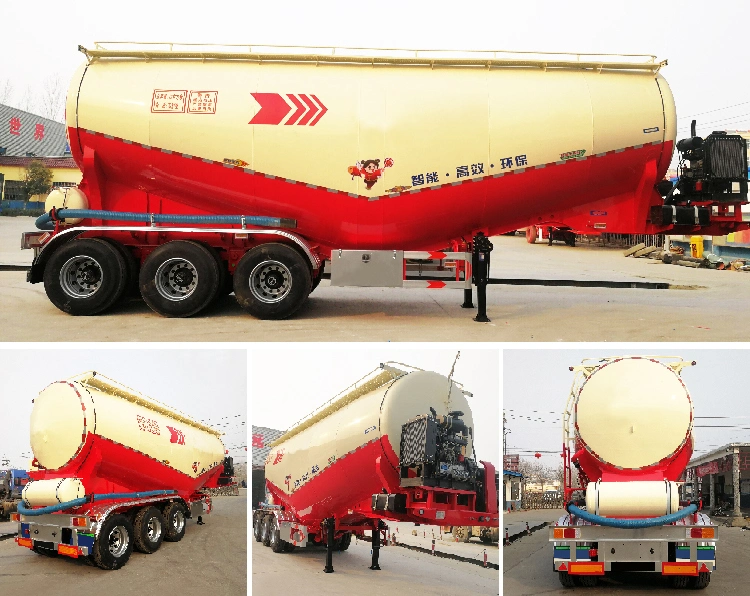 Semi Transport Trailer Flour Cement Trailer Bulk Powder Tanker Trailer