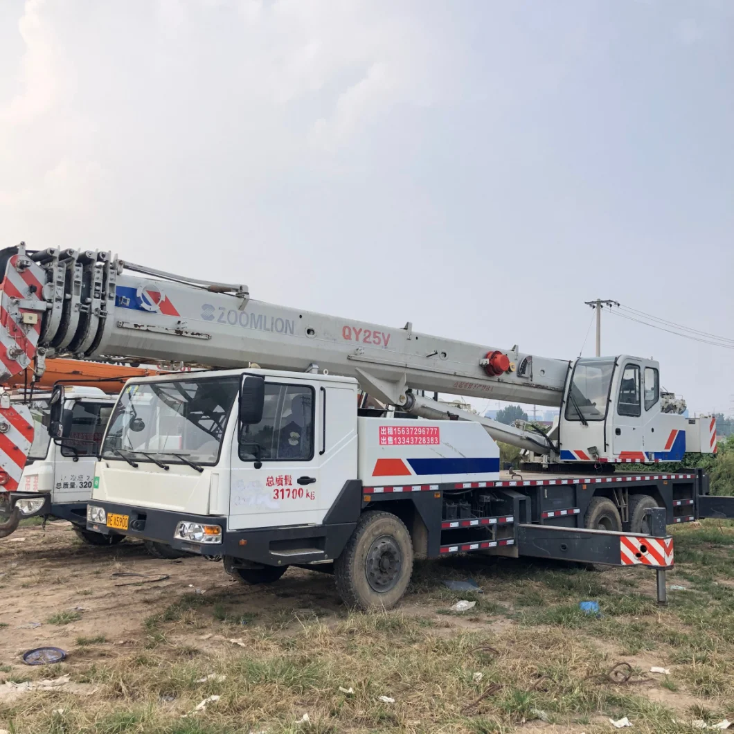 Uso De La Marca China Zoomlionn Qy25V Crane De Cami&oacute; N Boom De Cinco Secciones 25ton Crane Hidr&aacute; Ulica PARA Cami&oacute; N Con Gr&uacute; a