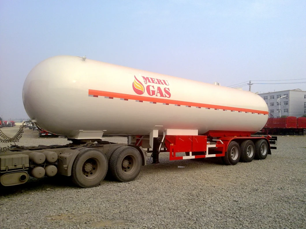 2/3 Axle 40m3 50m3 56m3 LPG Tank Semi Trailer