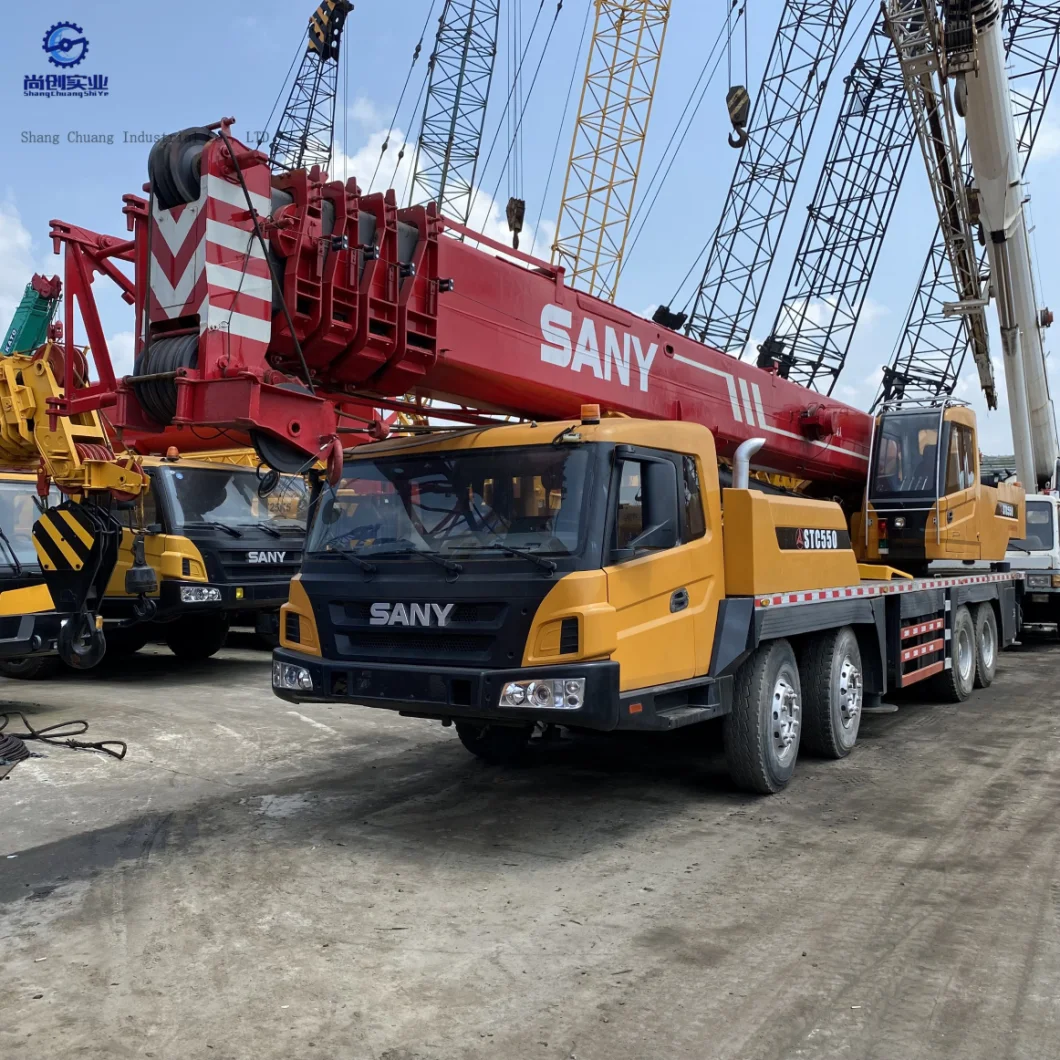 Nuevo/Usado Sanyy Stc550 Modelo 50ton Stc750 70ton 100ton 160ton Brazo Gr&uacute; a De Cinco Secciones Cami&oacute; N Gr&uacute; a Hidr&aacute; Ulico Crane