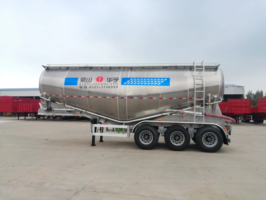 Powder Material Transport Service Tanker Bulker Silo Trailer Bulk Cement Tank Semi Trailer