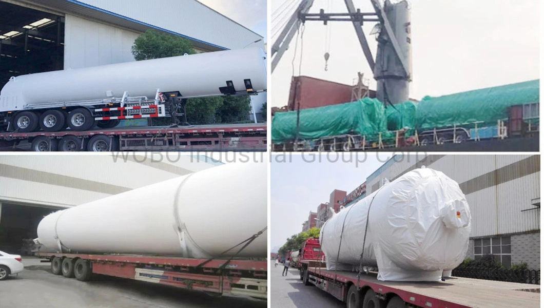 40000 Liters LNG LPG CO2 3 Axles Cryogenic Liquid Semi Tanker Tank Trailer