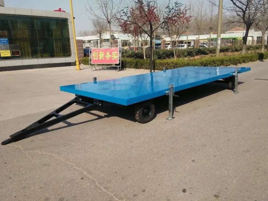 Easy to Carry Luggage Flatbed Trailers for Sale Flat Deck Semi-Trailer Low Flat Bed Full Trailer