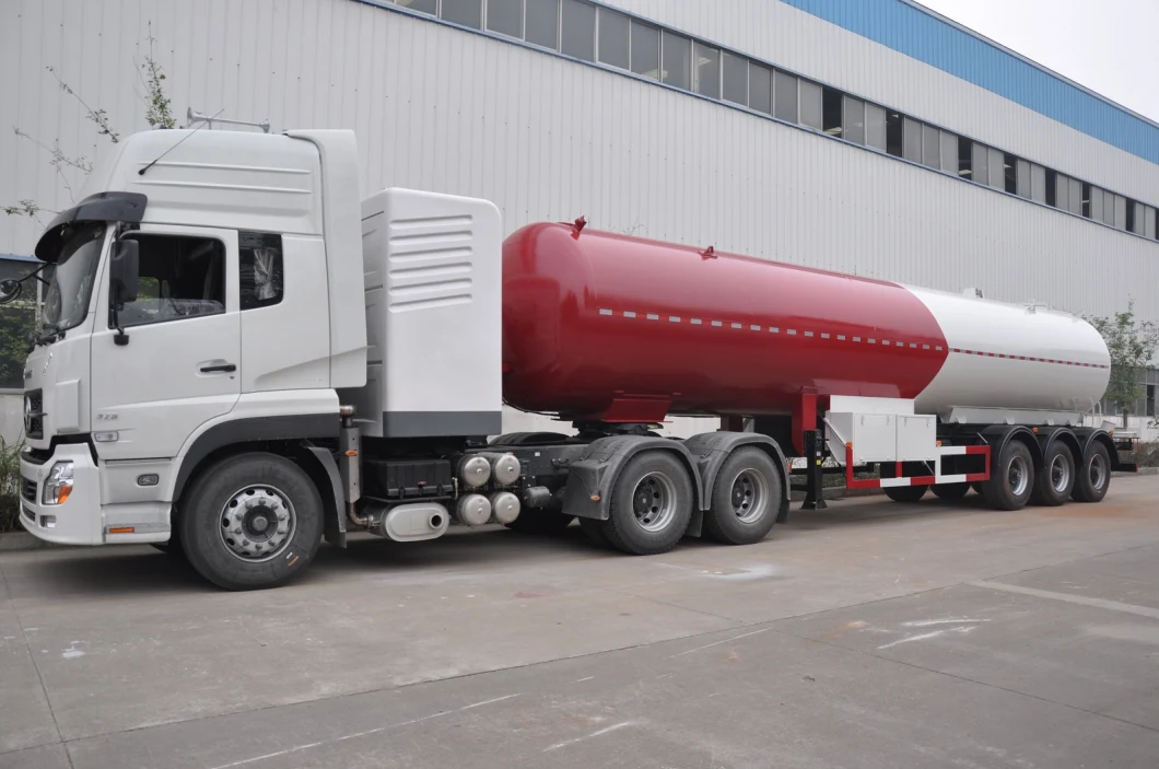 2/3 Axle 40m3 50m3 56m3 LPG Tank Semi Trailer