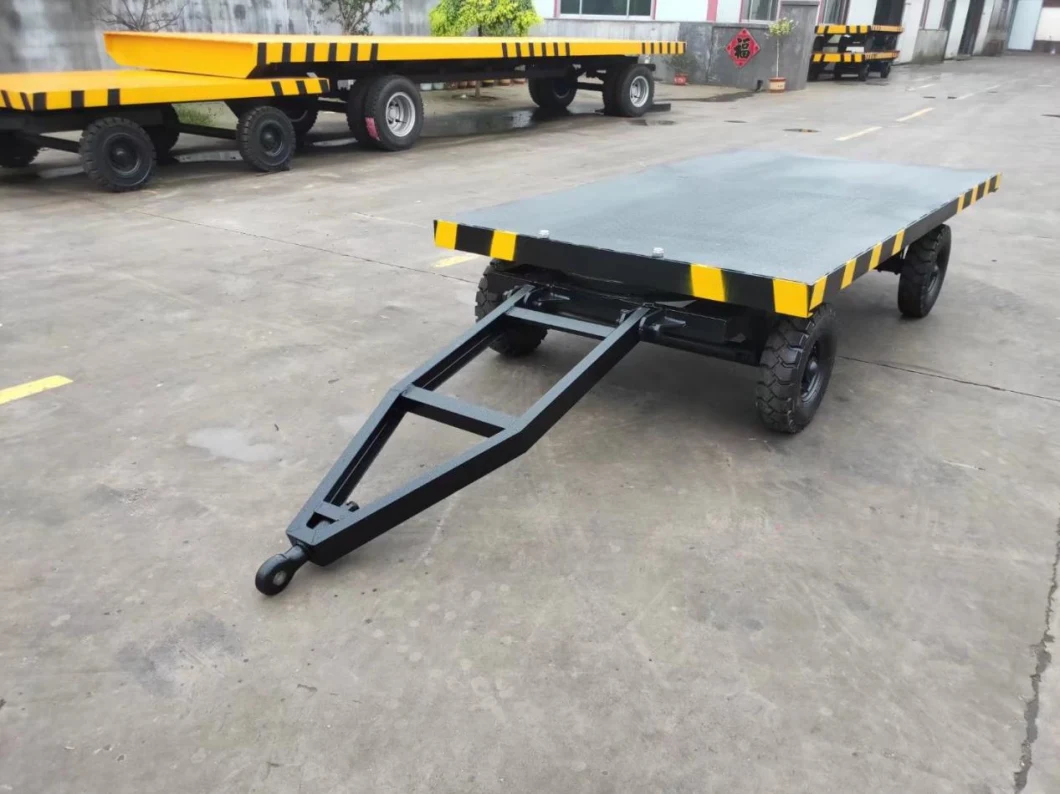 Easy to Carry Luggage Flatbed Trailers for Sale Flat Deck Semi-Trailer Low Flat Bed Full Trailer