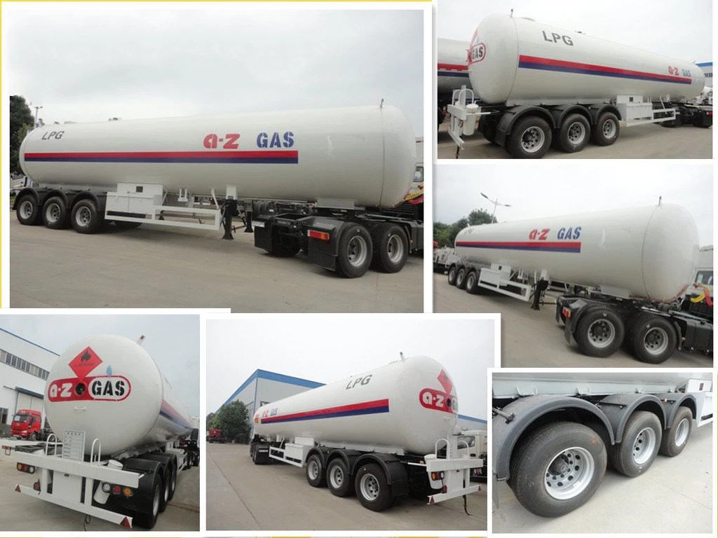 Tri-Axle 45000 Liters Transport LPG Tank Semi Trailer