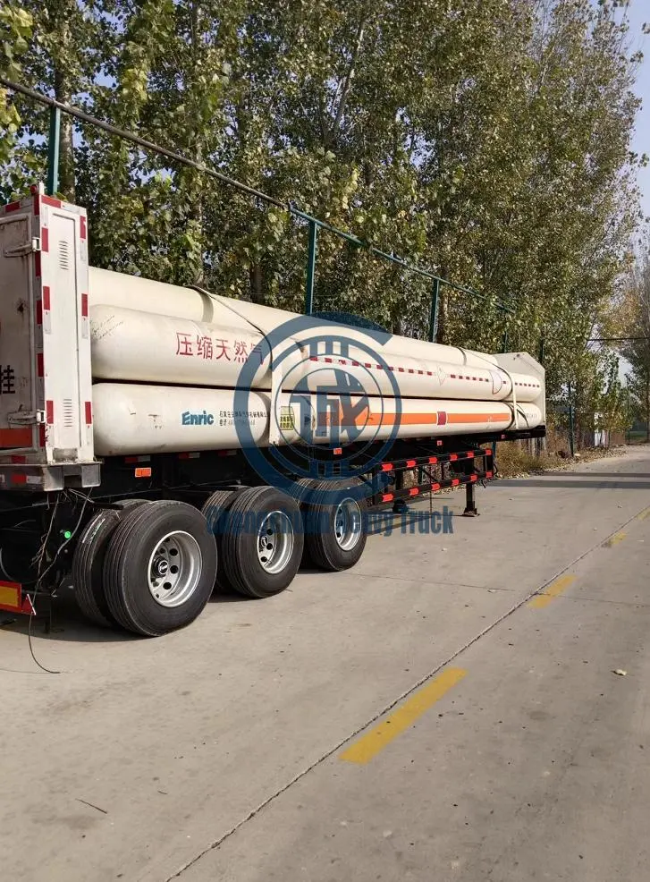 Used CNG Tube Tank Skid Trailer Compressed Natural Gas Storage Tank Semitrailer