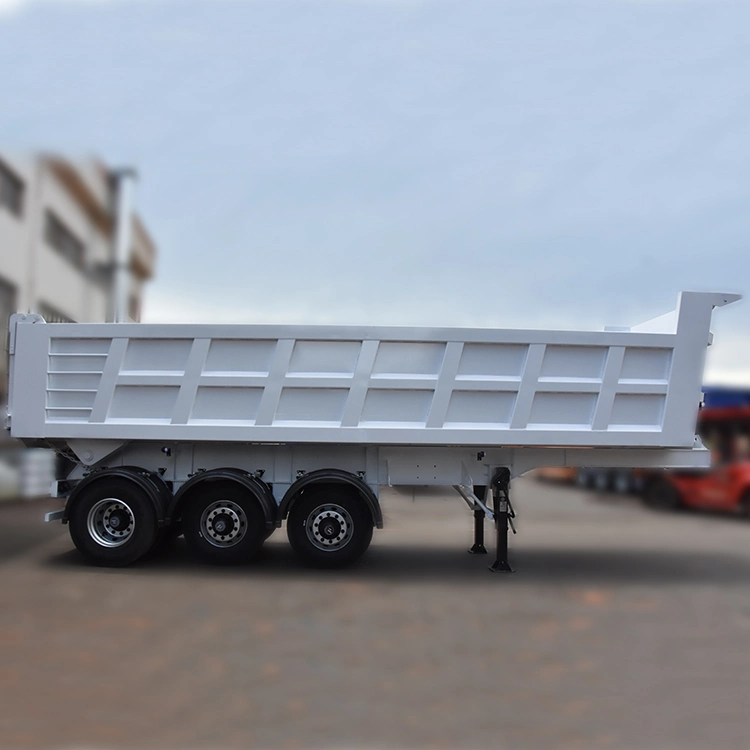 Vercoe 40 50 60 80 Ton Dump Semi-Trailer U-Shaped End Rear Tipper Dumper Dump Semi Trailer Manufacturers