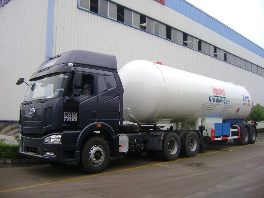 2/3 Axle 40m3 50m3 56m3 LPG Tank Semi Trailer