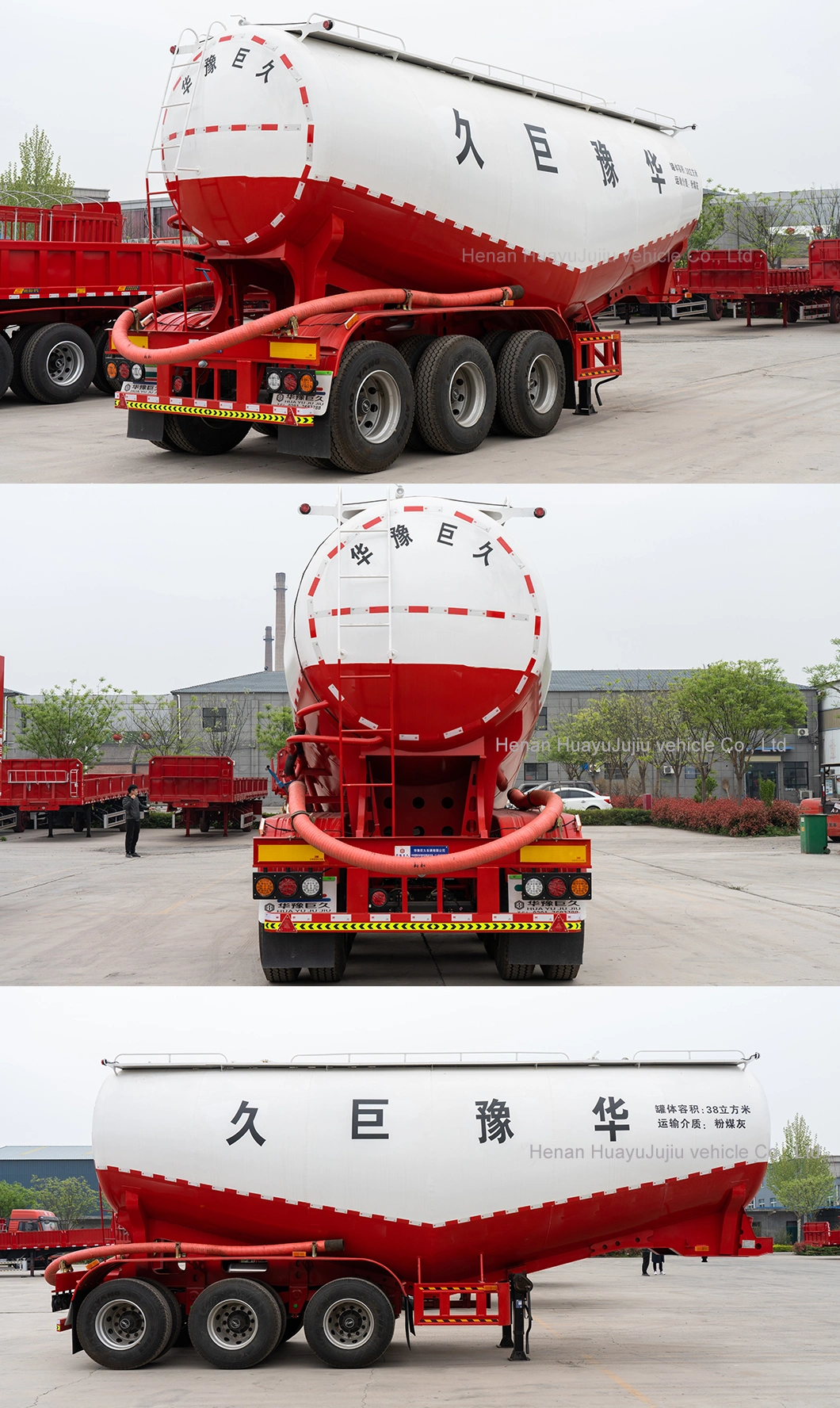 Heavy Duty Powder Cement Bulker Tanker Semi Trailer Hot Selling