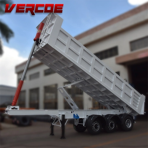 Vercoe Brand New Dump 2 Axles 3axles Tipper 20cbm 24cbm 25cbm Trailer Sale in Kenya